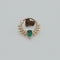 Pear Emerald Daith 14k